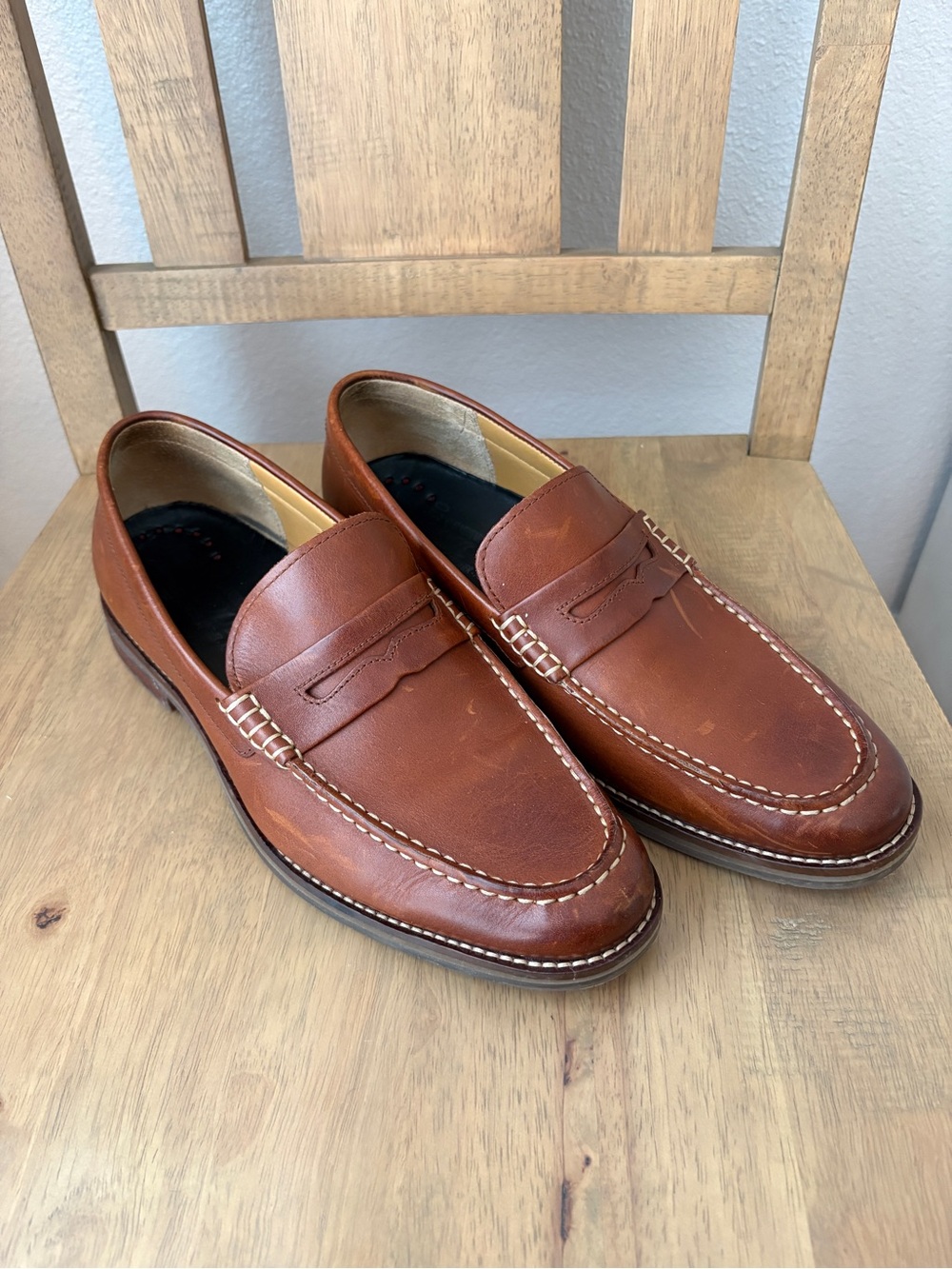 Sperry Men's Brown Leather Penny Loafers Sz 10.5